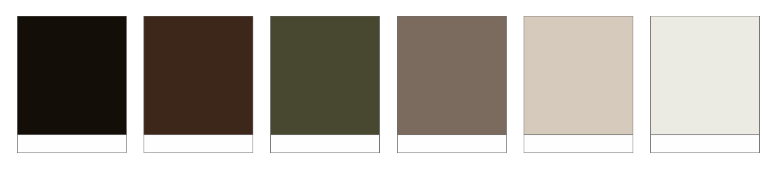 Wedding photographer website design - color palette