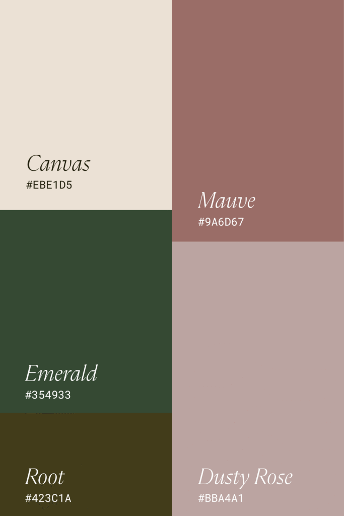 Colors For Photography Logo - color palette for romantic & soft brands