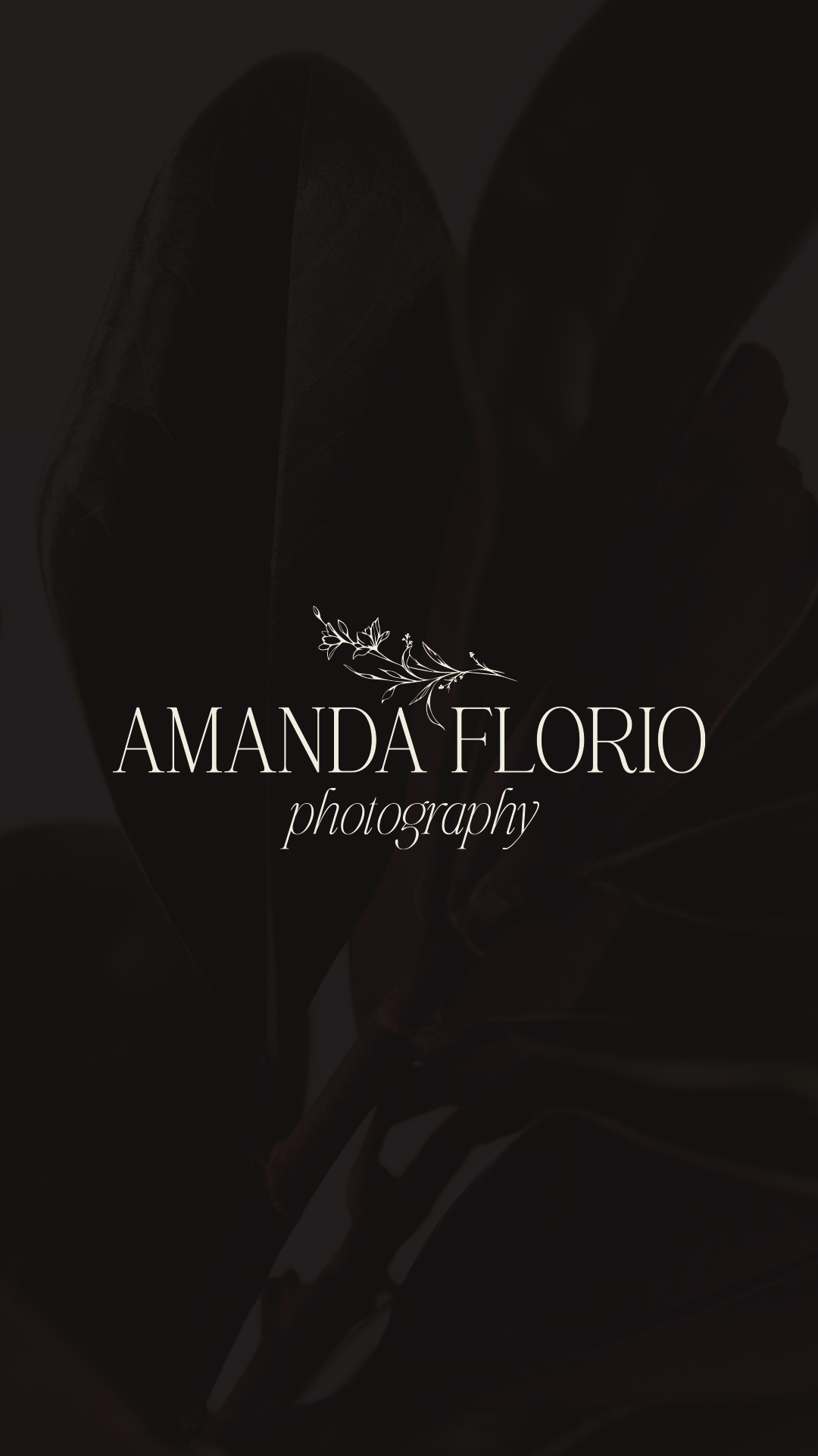 Wedding photographer logo mockup of her main logo over top one of her brand photos.
